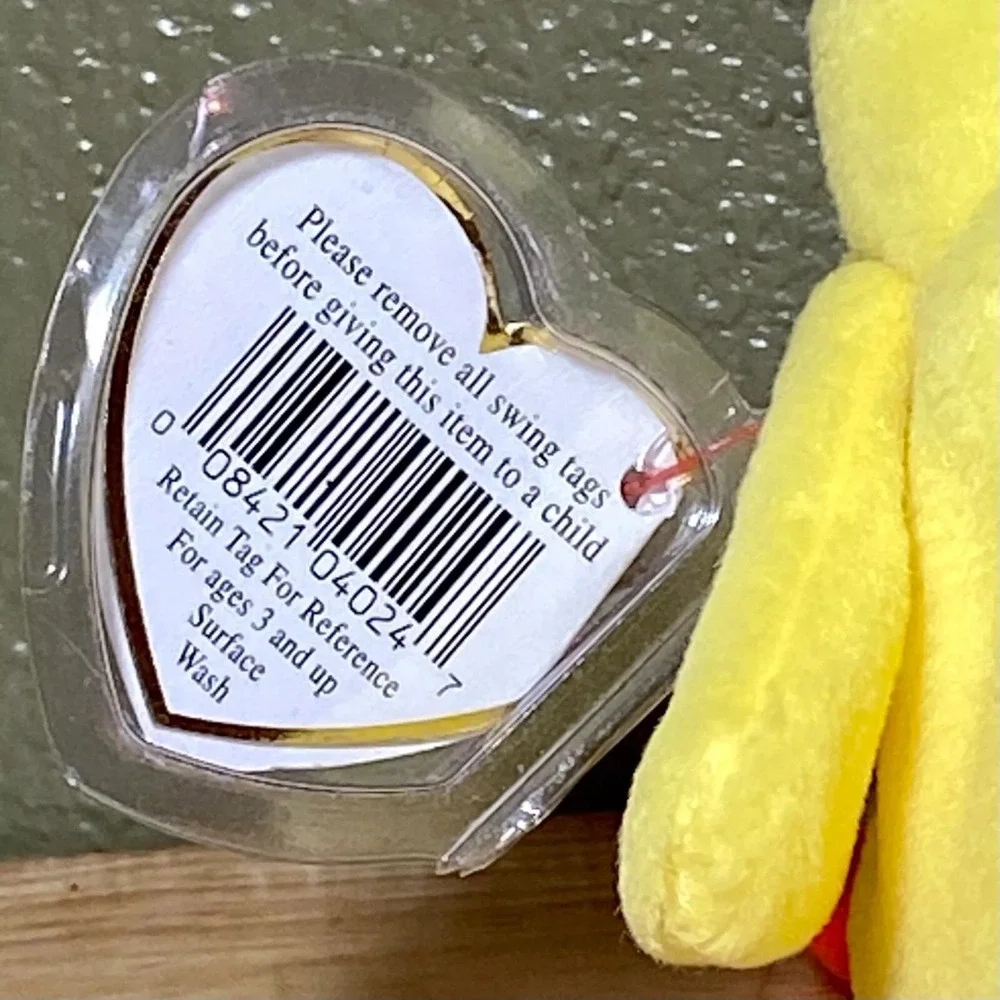 Ty Beanie Baby Original Quackers Retired PVC Pellets Tag Error Fareham, Hants UK